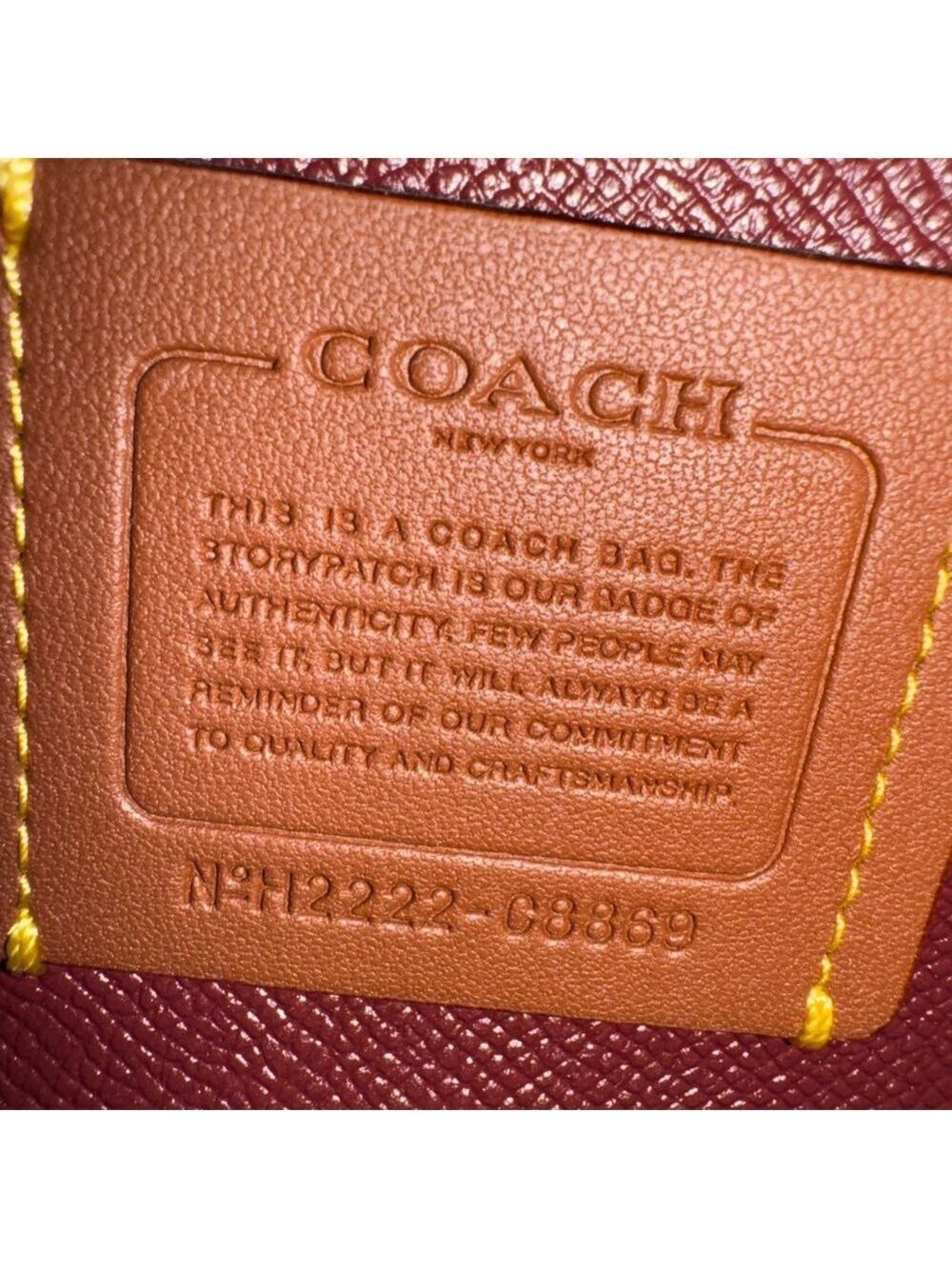 Coach - Willow Tote 24 - 2022 - Black with Burgundy interior/hangtag. EUC - Picture 11 of 11